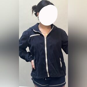 John Galt Navy Blue Zip Up Jacket